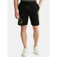 thumbnail image 1 of Nirvana Men's & Big Men's Smiley Graphic Jogger Shorts, Sizes XS-3XL, 1 of 5