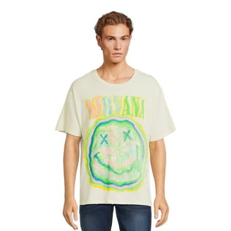 Nirvana Men's & Big Men's Smiley Tie Dye Graphic Tee, Sizes