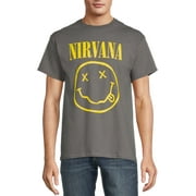 Nirvana Men's Smiley Logo Graphic Print Tee