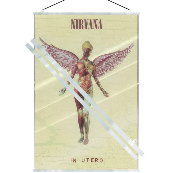 Nirvana - Music Poster (In Utero - Album Cover) (Size: 24" x 36") (Laminated Poster & Clear Hanger)