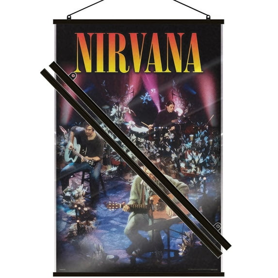 Nirvana - Music Poster (MTV Unplugged - Album Cover) (Size: 24" x 36") (Laminated Poster & Black Hanger)