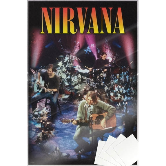 Nirvana - Music Poster (MTV Unplugged - Album Cover) (Size: 24" x 36") (Laminated Poster & Poster Strips)