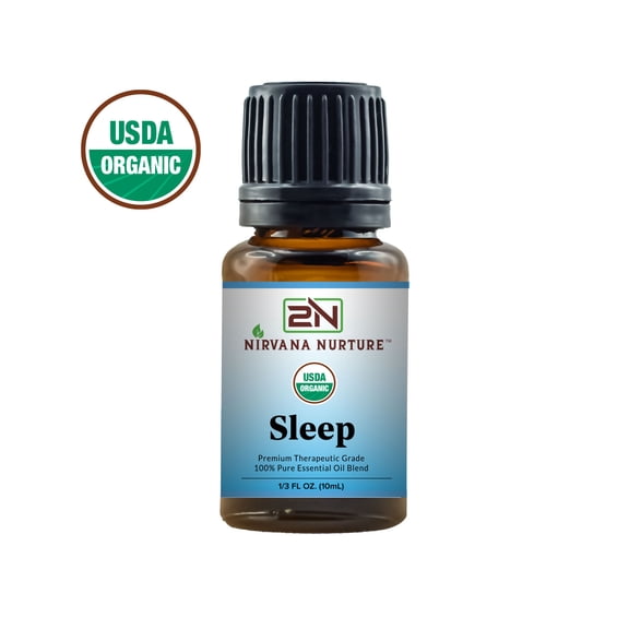 Nirvana Nurture (2N) - USDA Certified Organic Sleep Blend, 100% Pure and Premium, Undiluted, Sleep, Aromatherapy, Calm, Relax