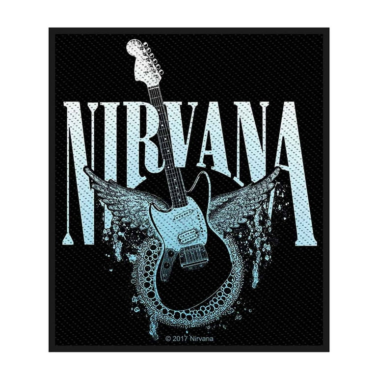 Nirvana Patch Guitar Band Logo new Official Woven (10cm x