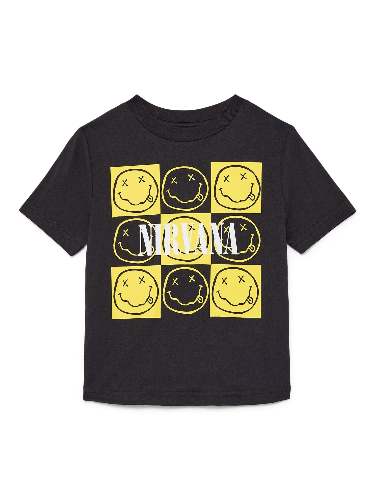Nirvana Toddler Graphic Tee with Short Sleeves, Sizes 12M-5T