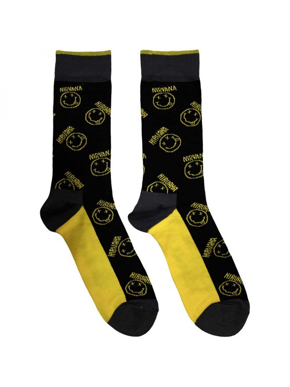 Grunge Smile Stripes Ankle Socks