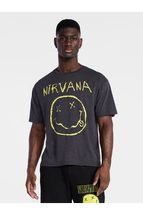 Men's and Big Men's Smiley Tour Graphic Tee with Short Sleeves, Sizes XS-3XL