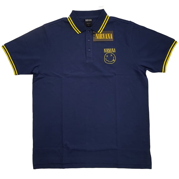 Nirvana Unisex Polo Shirt Smiley (Medium)