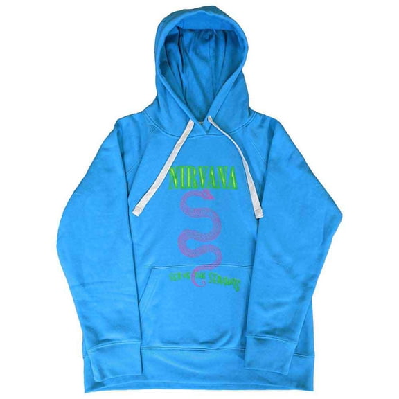 Nirvana Unisex Pullover Hoodie Sweatshirt Serve The Servants Neon (Small)