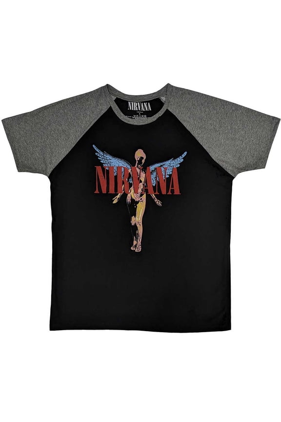 Nirvana Unisex Raglan T-Shirt: Angelic (XX-Large)