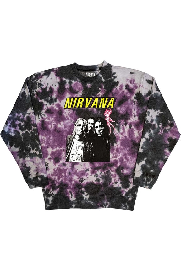 Nirvana Unisex Sweatshirt: Flipper (Wash Collection) (Large)