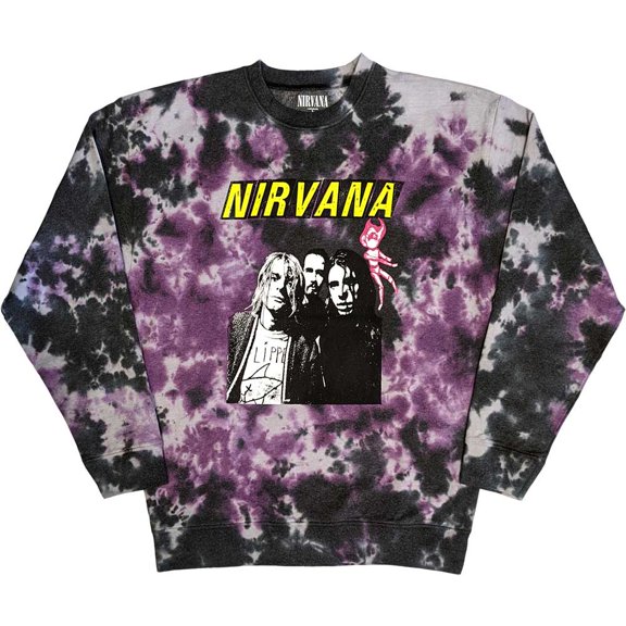 Nirvana Unisex Sweatshirt: Flipper (Wash Collection) (Small)