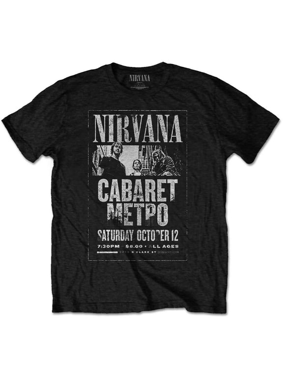 Nirvana Unisex T-Shirt Cabaret Metro (Small)