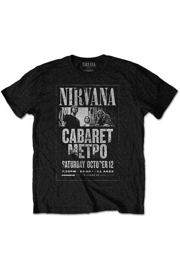 Nirvana Unisex T-Shirt Cabaret Metro (Small)