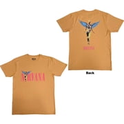 Nirvana Unisex T-Shirt In Utero Angel Orange Back Print X-Large