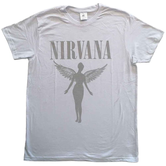 Nirvana Unisex T-Shirt In Utero Tour (Back Print) (Medium)