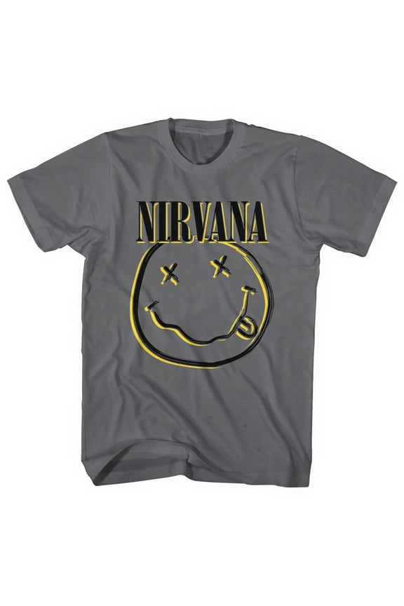 Nirvana Unisex T-Shirt Inverse Smiley (Medium)