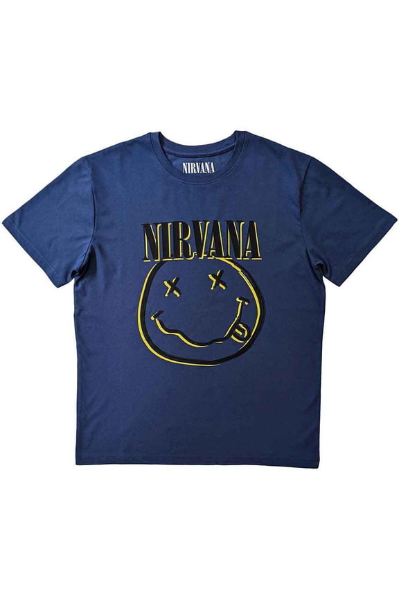 Nirvana Unisex T-Shirt Inverse Smiley (Small)