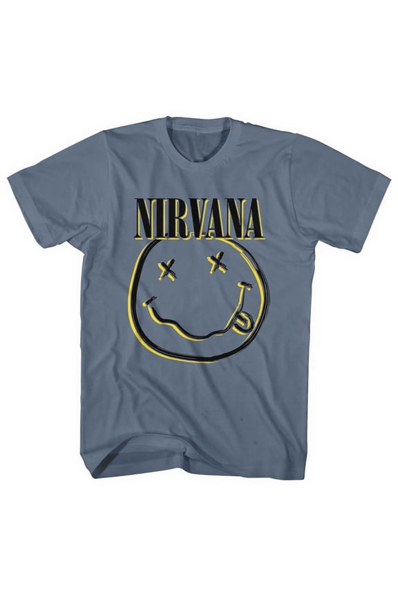Nirvana Unisex T-Shirt Inverse Smiley (X-Large)