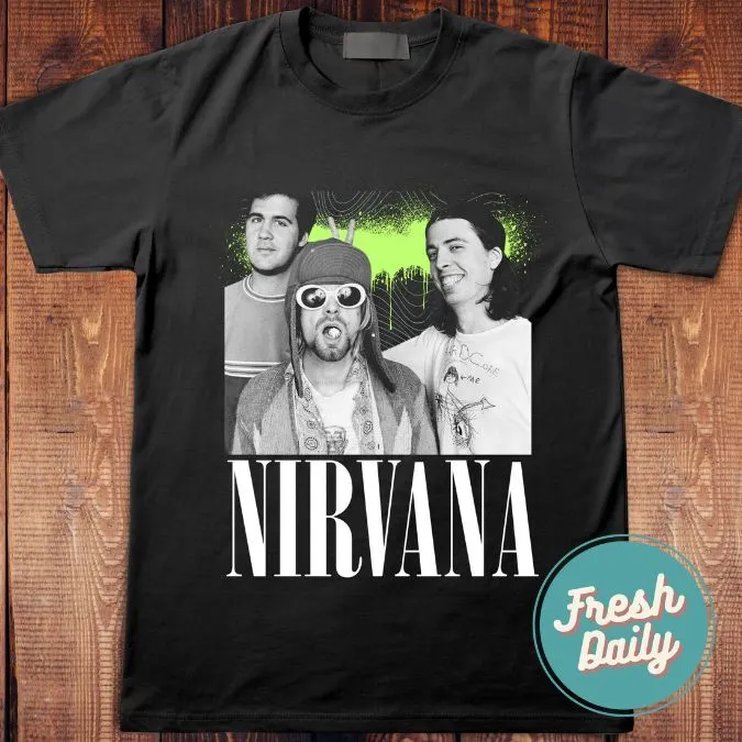 Nirvana band t shirt sale