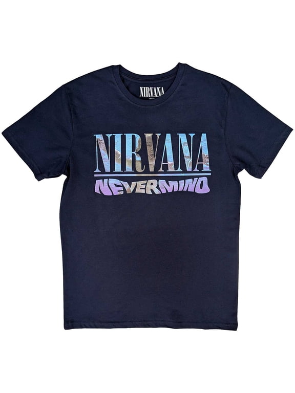 Nirvana Unisex T-Shirt Nevermind (Back Print) (Large)