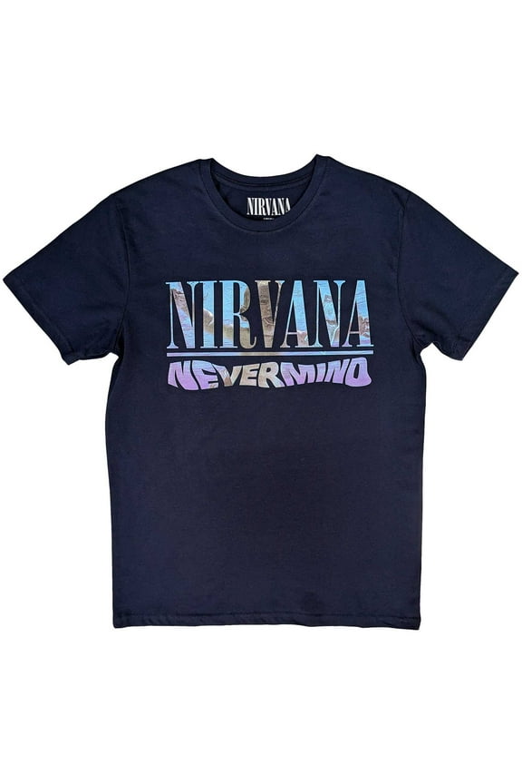 Nirvana Unisex T-Shirt Nevermind (Back Print) (X-Large)