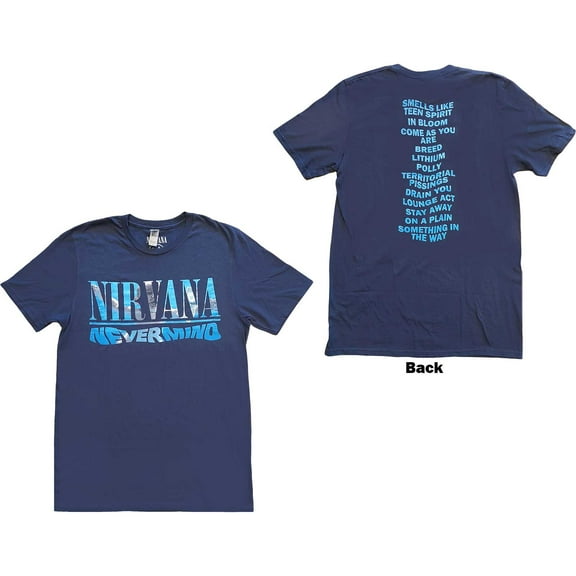 Nirvana Unisex T-Shirt Nevermind (Back Print) (XX-Large)