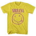 thumbnail image 1 of Nirvana Unisex T-Shirt Purple Smiley (Medium), 1 of 3