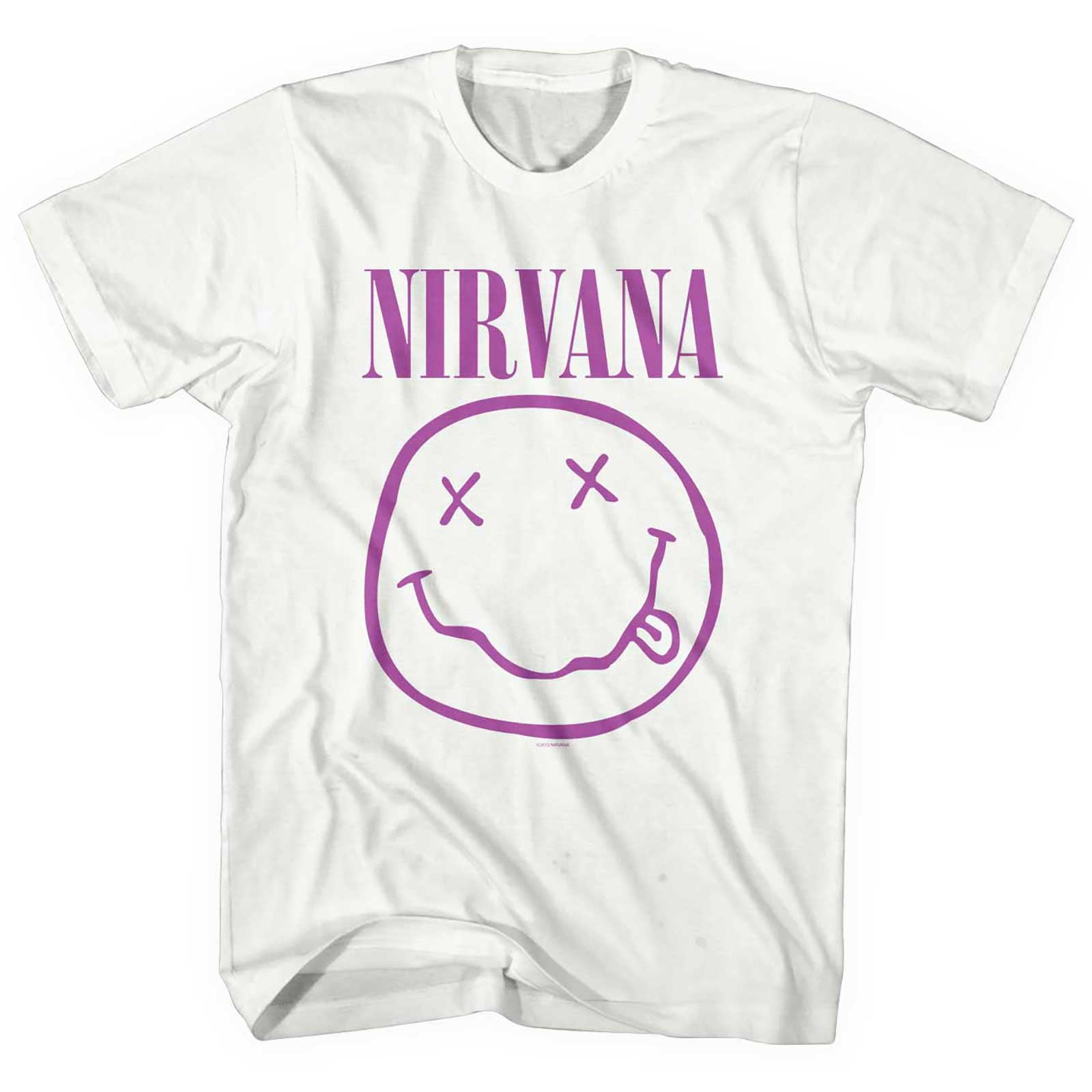 Nirvana Unisex T-Shirt Purple Smiley (X-Large) - Walmart.com