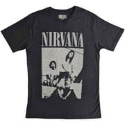 Nirvana Unisex T-Shirt Sitting Distressed Medium