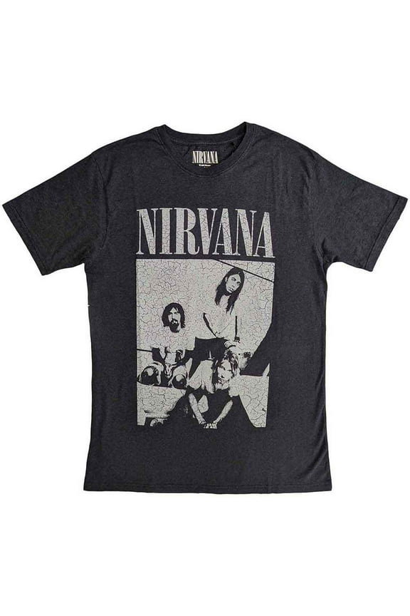 Nirvana Unisex T-Shirt: Sitting (Distressed) (Medium)