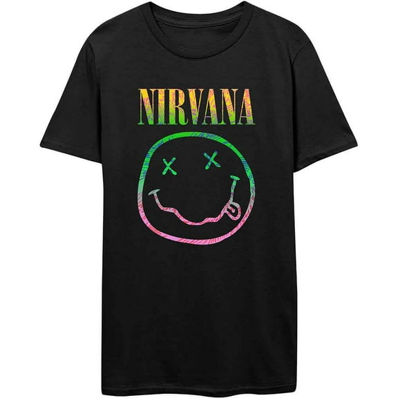 Nirvana Unisex T-Shirt Sorbet Ray Smiley (X-Large)