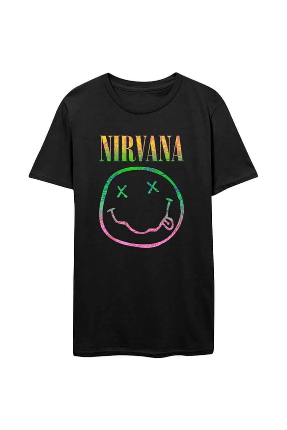 Nirvana Unisex T-Shirt Sorbet Ray Smiley (X-Large)
