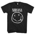 thumbnail image 1 of Nirvana Unisex T-Shirt White Smiley (Large), 1 of 7