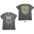 thumbnail image 1 of Nirvana Unisex T-Shirt Yellow Smiley (Back Print)  (Large), 1 of 3