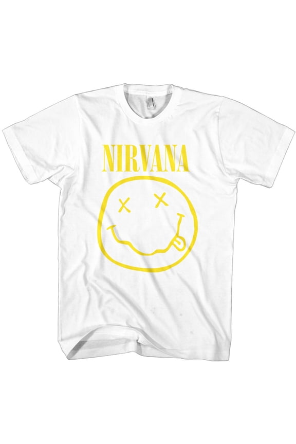 Nirvana Unisex T-Shirt Yellow Smiley (Medium)