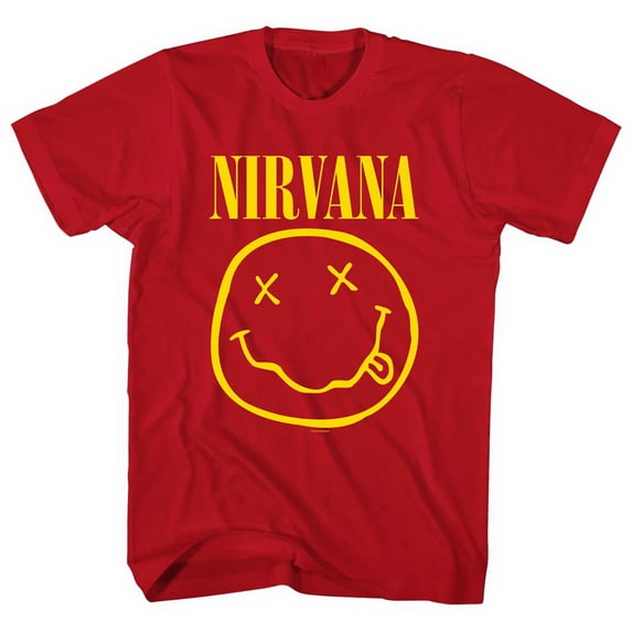Nirvana Unisex T-Shirt Yellow Smiley (X-Large)