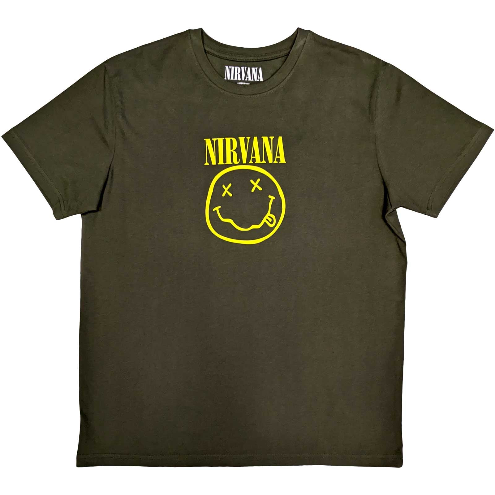 Nirvana-Unisex-T-Shirt-Yellow-