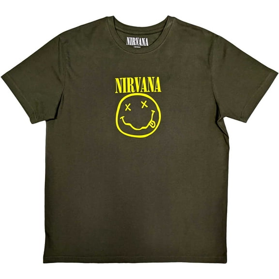 Nirvana Unisex T-Shirt Yellow Smiley (XX-Large)