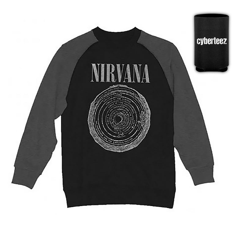 Nirvana Vestibule Longsleeve Fleece Sweatshirt Black & Gray T 