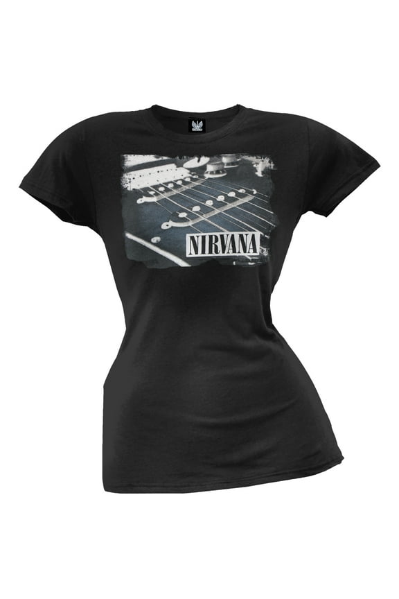 Women's Juniors Strings Short Sleeve T Shirt