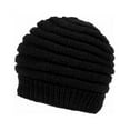 thumbnail image 1 of Nirvanna Designs CH717 - BLACK - A04 Round gradient merino beanie, 1 of 1