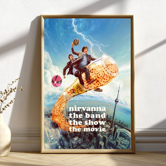 Nirvanna The Band The Show The Movie Movie Modern Wall Art Print Minimalist Home Decor Living Room Decor, Unframed Poster