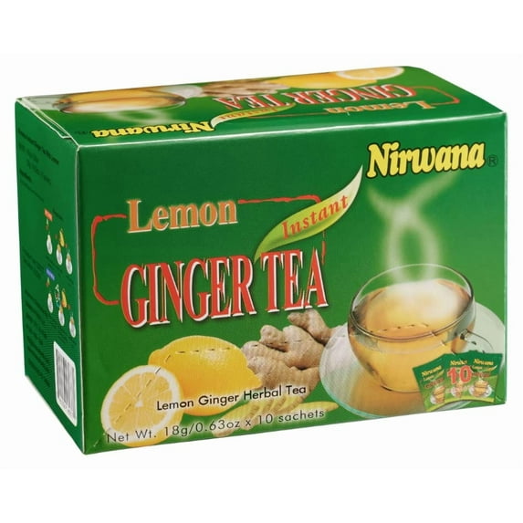 Nirwana Lemon Ginger Tea 10 Sachets Instant