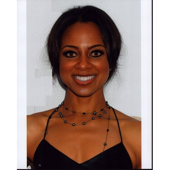 Nischelle Turner In Black Top With Beaded Necklaces Photo Print (16 x 20) - Item # MVM56865