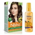 thumbnail image 1 of Nisha Combo Natural Brown. Crème Hair Color + Argan Oil Hair Serum, Full Hair Coverage, Smooth and Moisturize Hair, (4.23 oz + 100ml), 1 of 6
