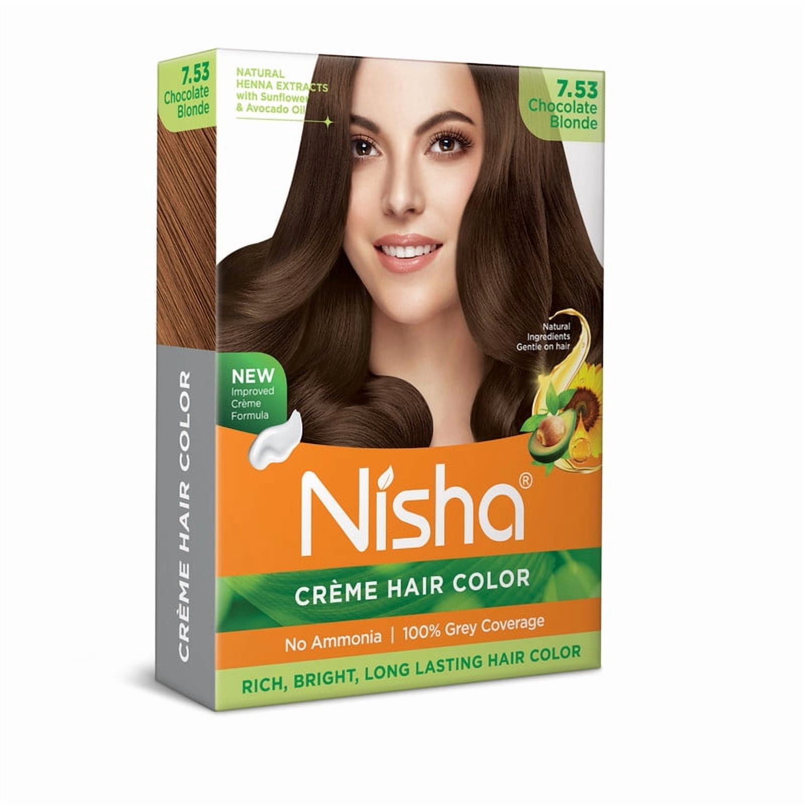 Nisha Creme Hair Color Permanent Long Lasting Blonde Hair Dye Colour