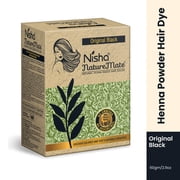 Nisha Nature Mate Hair Dye Color, 100% Grey Coverage Original Black, 2.12 Oz