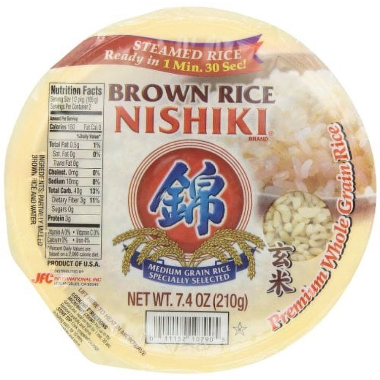 Nishiki Cooked Brown Rice, 7.4-Ounces (Pack of 6) - Walmart.com