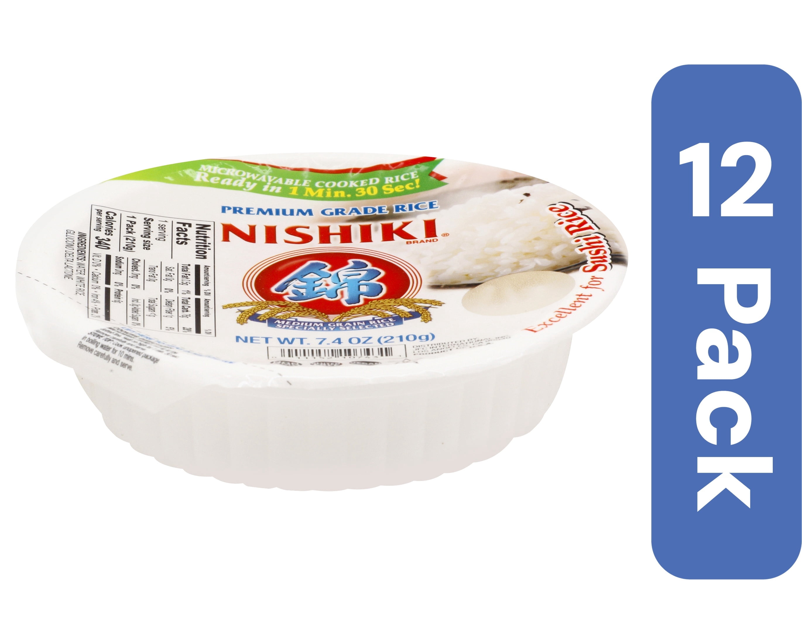 Nishiki Cooked Rice 7.4 oz (Pack Of 12)